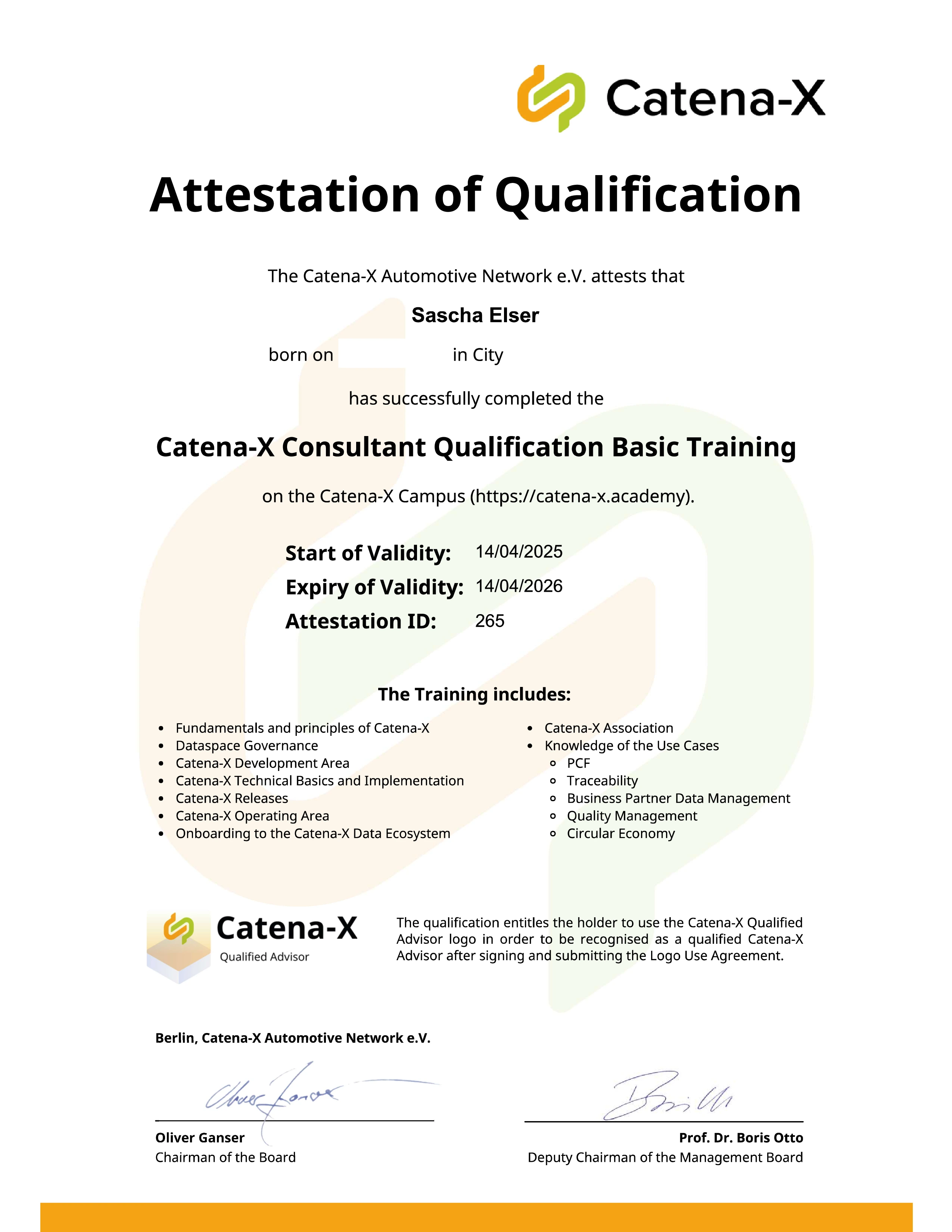 Qualification preview